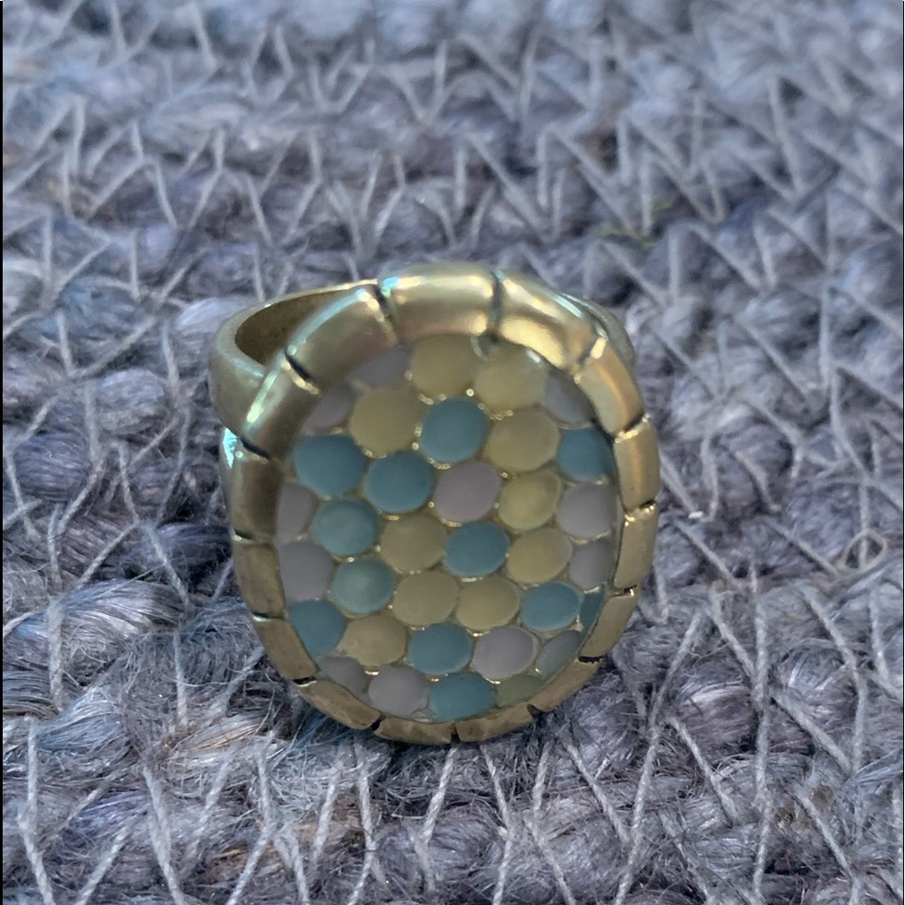 Waxing poetic brass  ring retired rare size 8